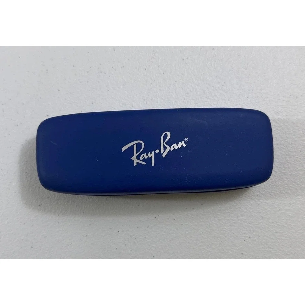 RAY-BAN JUNIOR AUTHENTIC‎ CLAMSHELL EYEGLASSES SUNGLASSES CASE  - BLUE OLDSTOCK